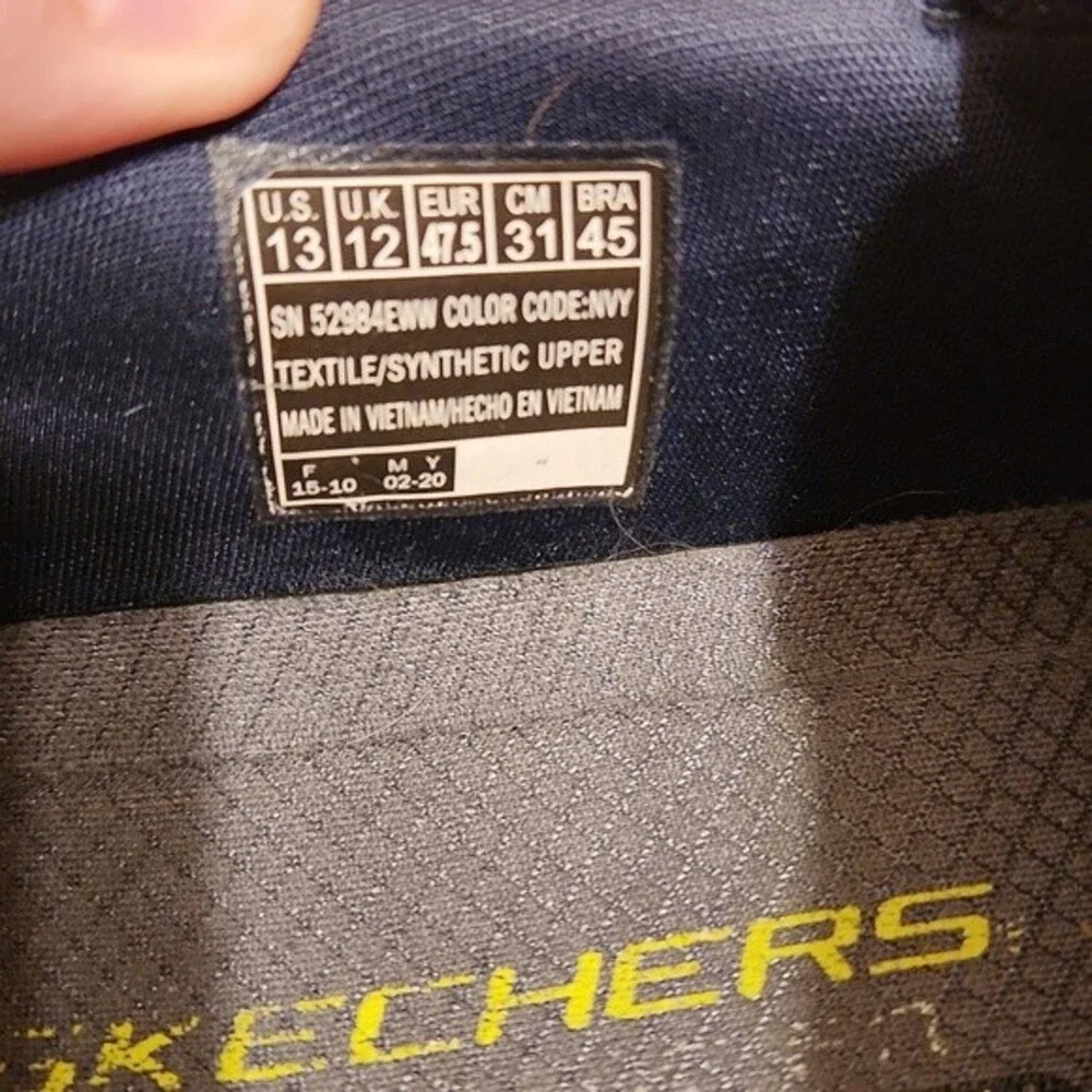 Skechers Men's Dual Lite Relaxed Fit Memory Foam Dark Blue Shoes Size 13